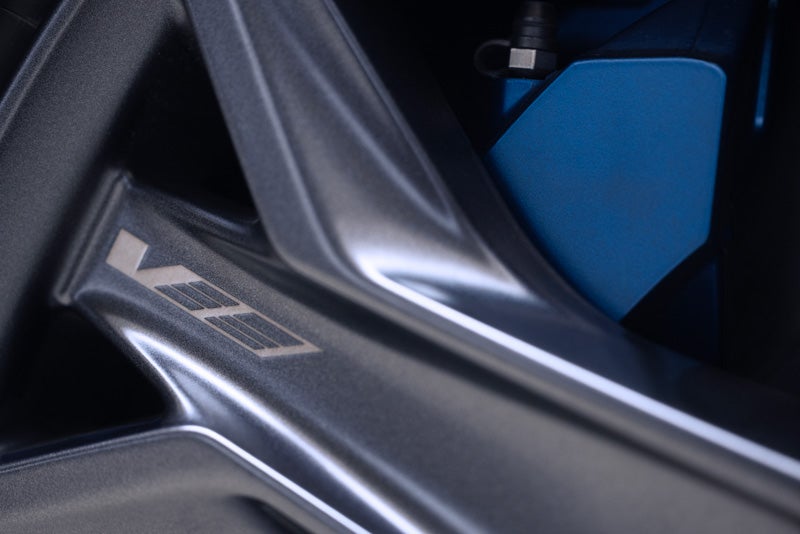 Close-up of the 2026 OPTIQ-V Brembo Performance Front Brakes | Cadillac of Knoxville in KNOXVILLE TN