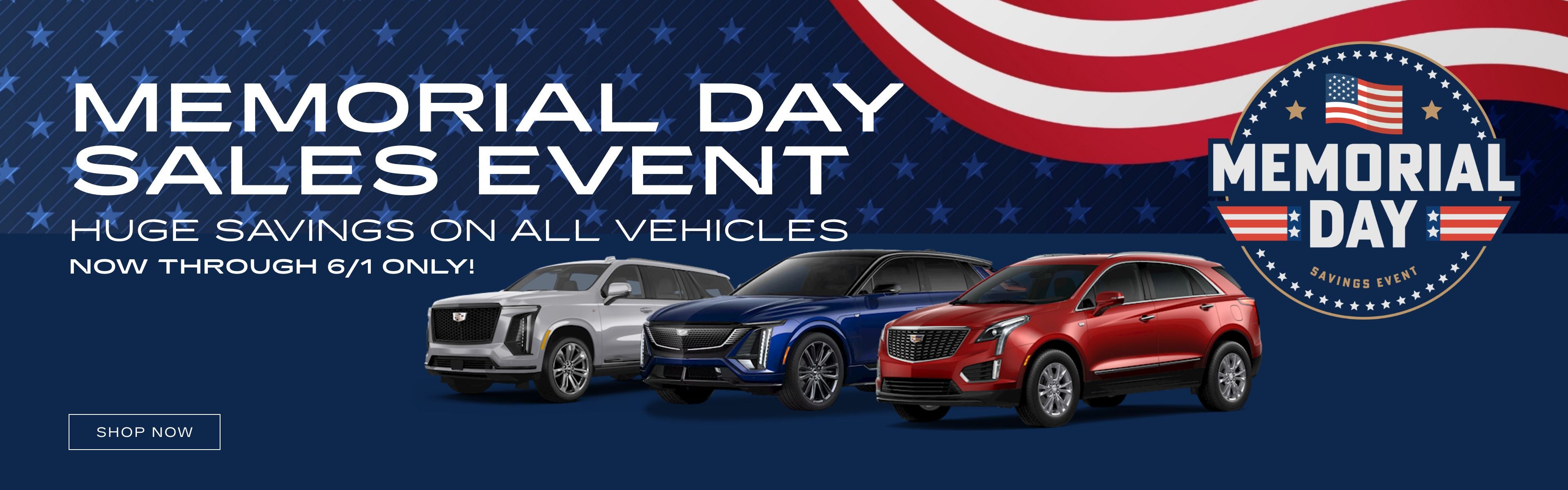 MEMORIAL DAY SALES EVENT