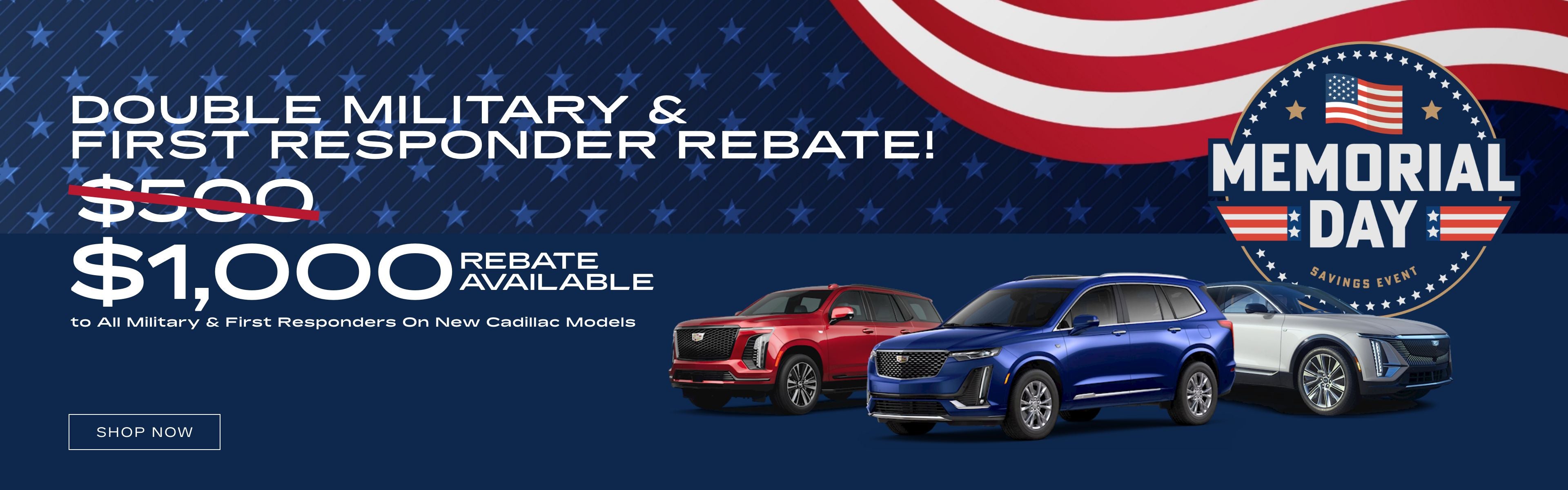 Memorial Day Double Military Rebate