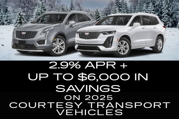 2.9% APR + up to $6,000 in savings on 2025 Courtesy Transportation Vehicles