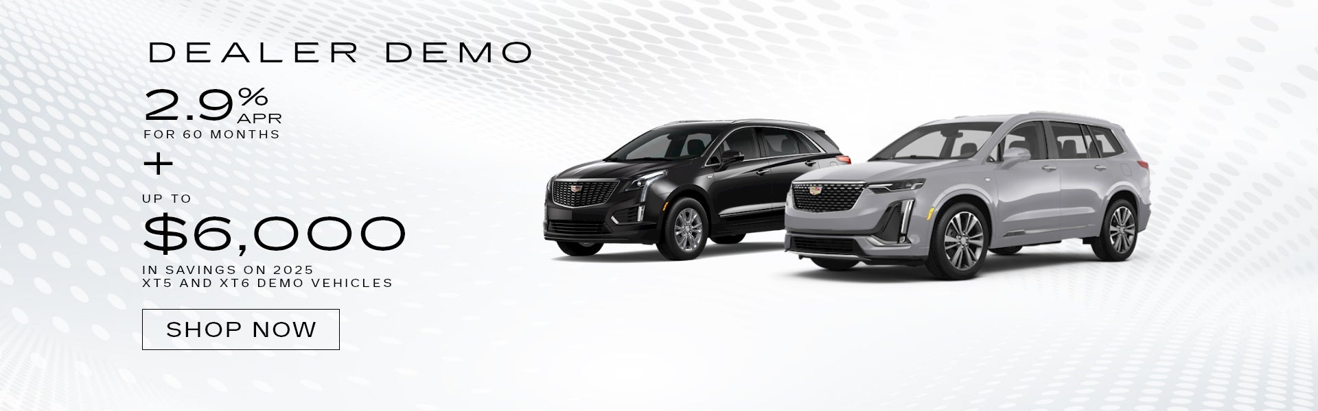 Season to Drive Event - New 2025 XT5 and XT6 Demo Vehicles