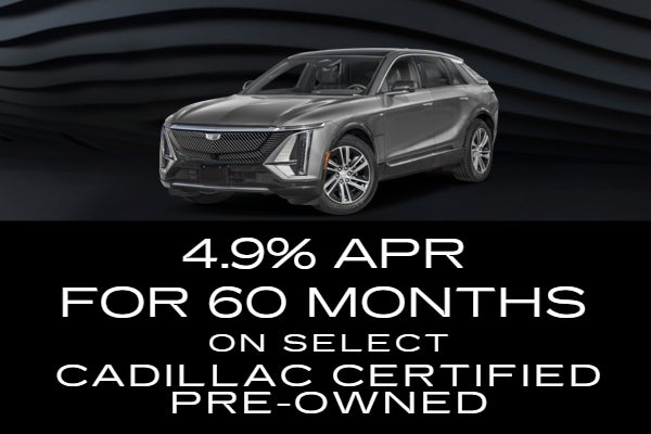 4.9% APR on select Cadillac CTP